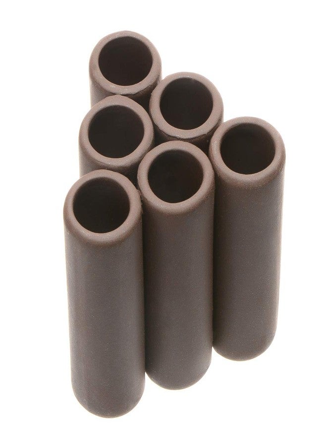 Saim Aquarium Brown Ceramic Shelters Ornament - Fish Tank Shrimp Habitat, Breeding Tube, Hiding Cave Hideaway Pipes Encourage Spawning Decoration, Betta Accessories Pleco Caves (6 Holes) - Image 4